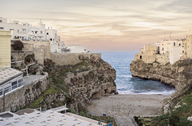 Paysage de vieille ville méditerranéenne en Italie